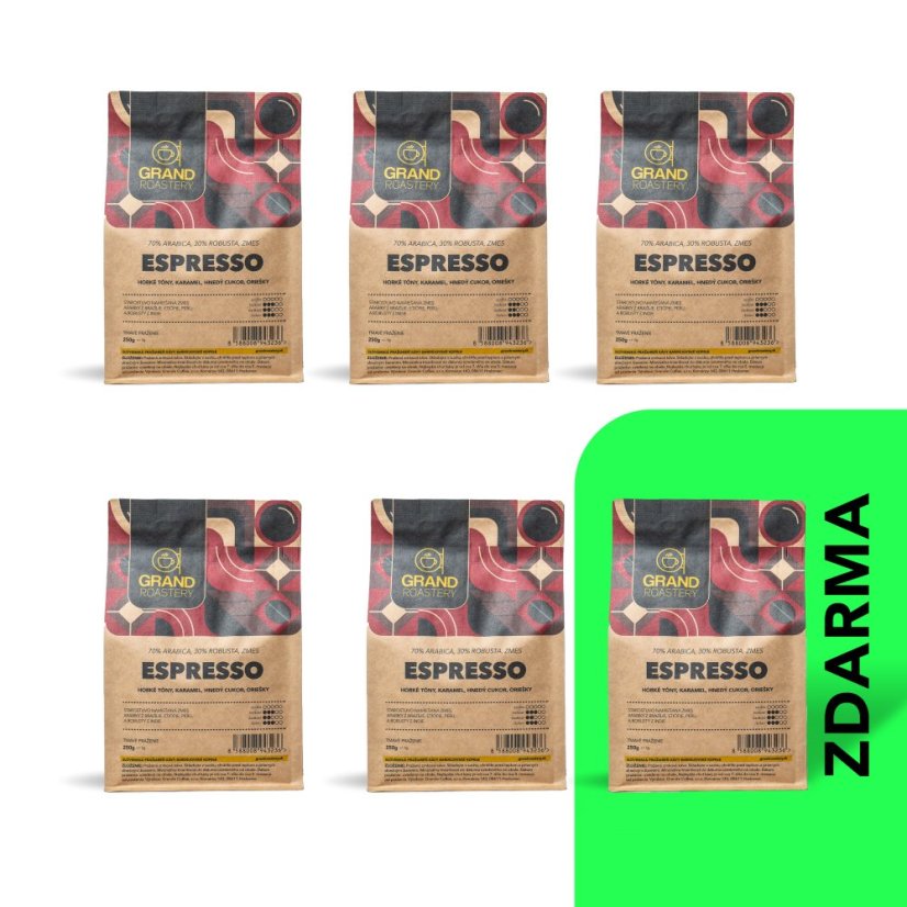 Espresso Blend 5+1 - Rozmiar opakowania: 5+1 (250g)