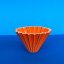 Origami keramický dripper S oranžový