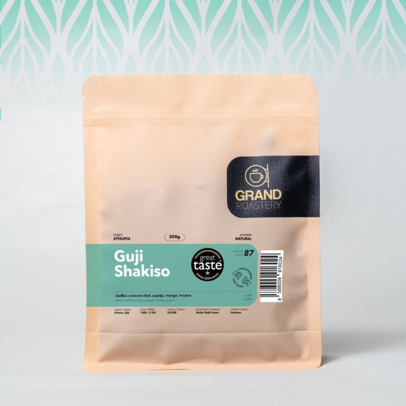 Ethiopia Guji Shakiso - Gramáž: 200g