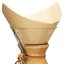 Chemex - papierové filtre štvorcové 100 ks nebielené /natural