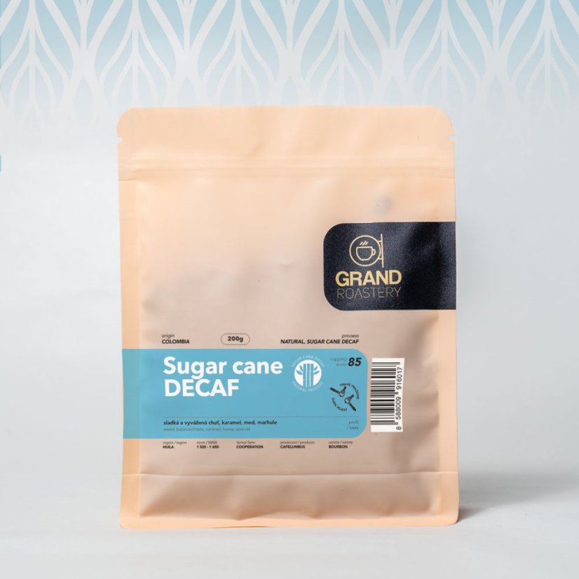 Colombia Supremo Sugar Cane DECAF - Bezkofeinová káva - Gramáž: 1000g