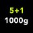 5+1 (1000g)