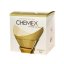 Chemex - papierové filtre štvorcové 100 ks nebielené /natural