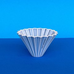 Origami keramický dripper S matne modrý