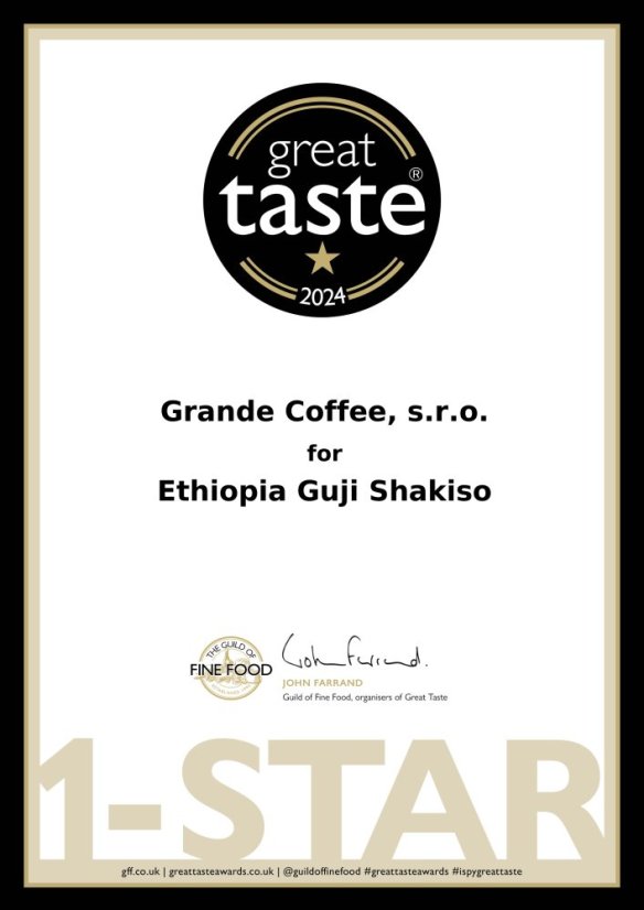 Ethiopia Guji Shakiso - Gramáž: 200g