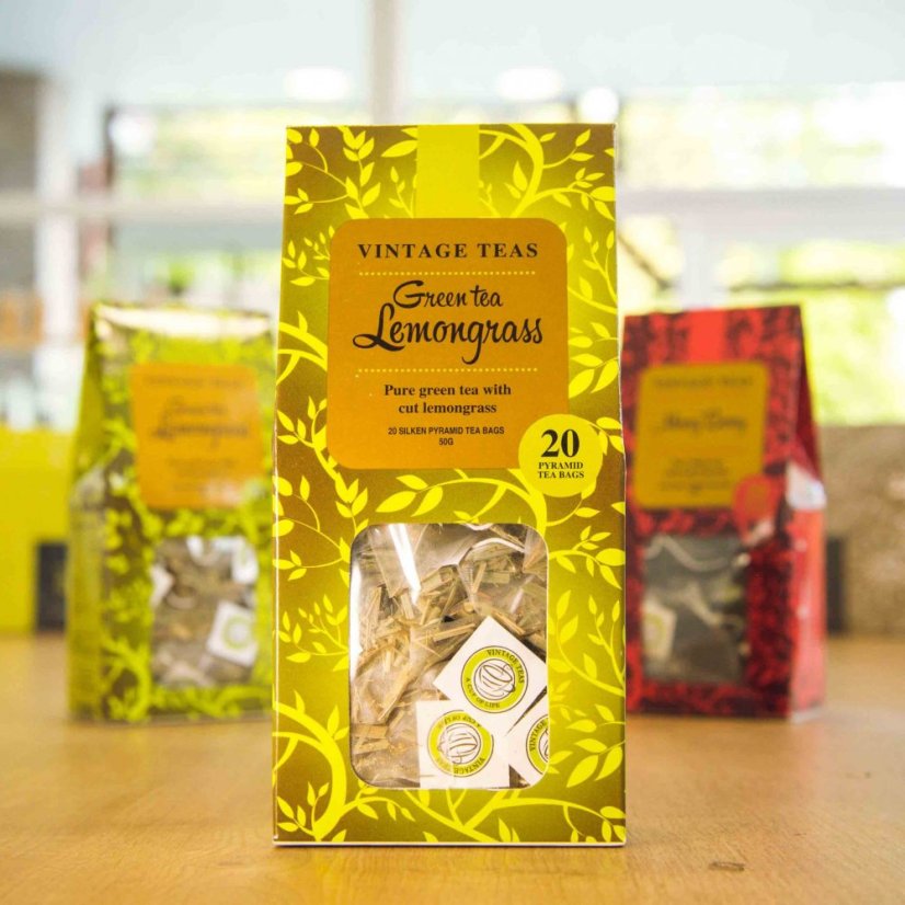 Lemongrass green tea 20 pyramíd - Zelený čaj s citrónovou trávou